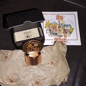 New Tito’s Vodka 25th Anniversary Collector’s bottle topper